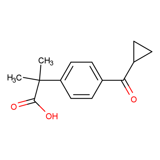 2-(4-(环丙烷羰基)苯基)-2-甲基丙酸（CAS：162096-54-0）